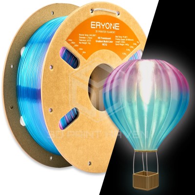 Eryone PETG High-Speed Multi-Color Gradient Translucent, Цвят: Rose Red - Blue