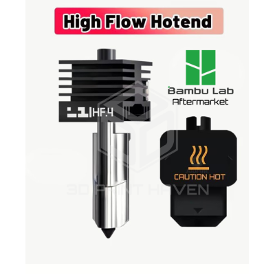 Bambu Lab Hotend Highflow High Quality H2D/A1 Printers - (Aftermarket), Модел: 0.4 Hardened Steel Nozzle