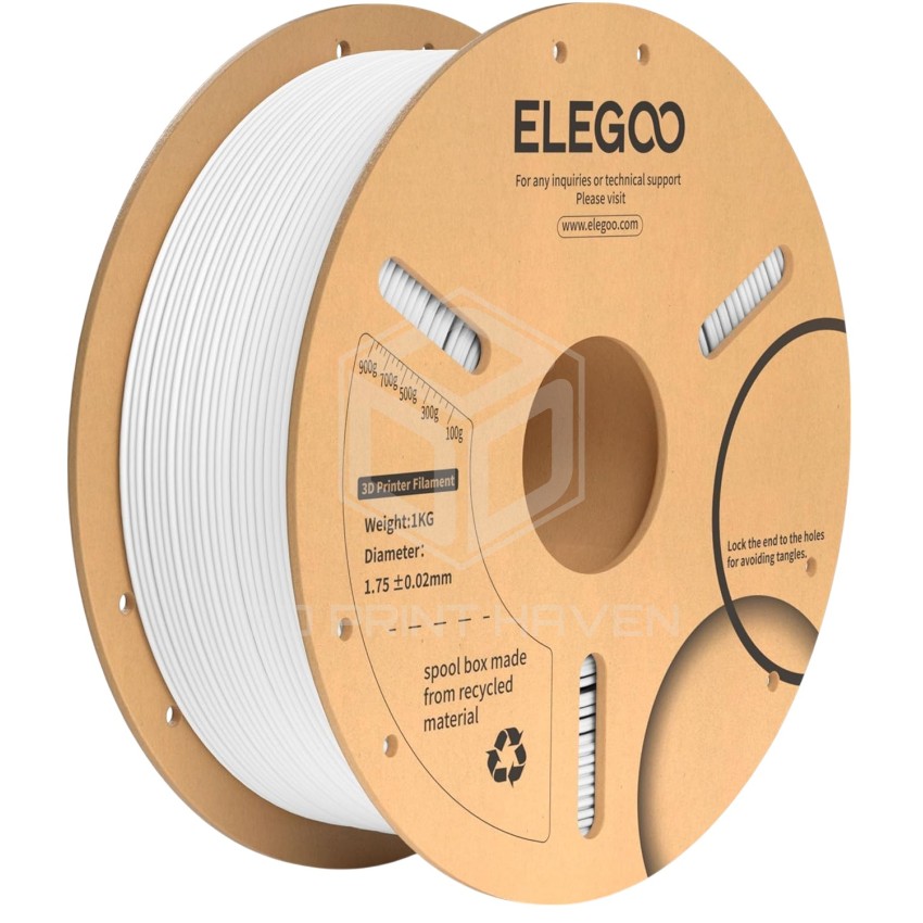 ELEGOO PLA+ Plus, Цвят: White