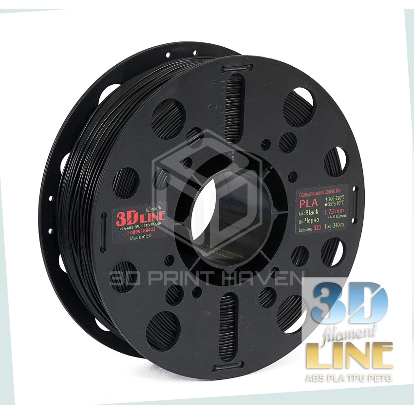 3DLine - PLA - Произведено в БГ, Цвят: Черно