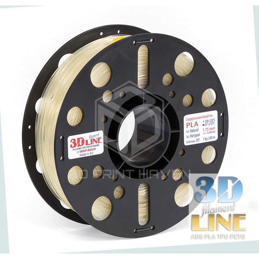 3DLine - PLA - Произведено в БГ, Цвят: Натурал