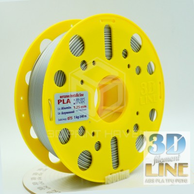 3DLine - PLA - Произведено в БГ, Цвят: Алуминий