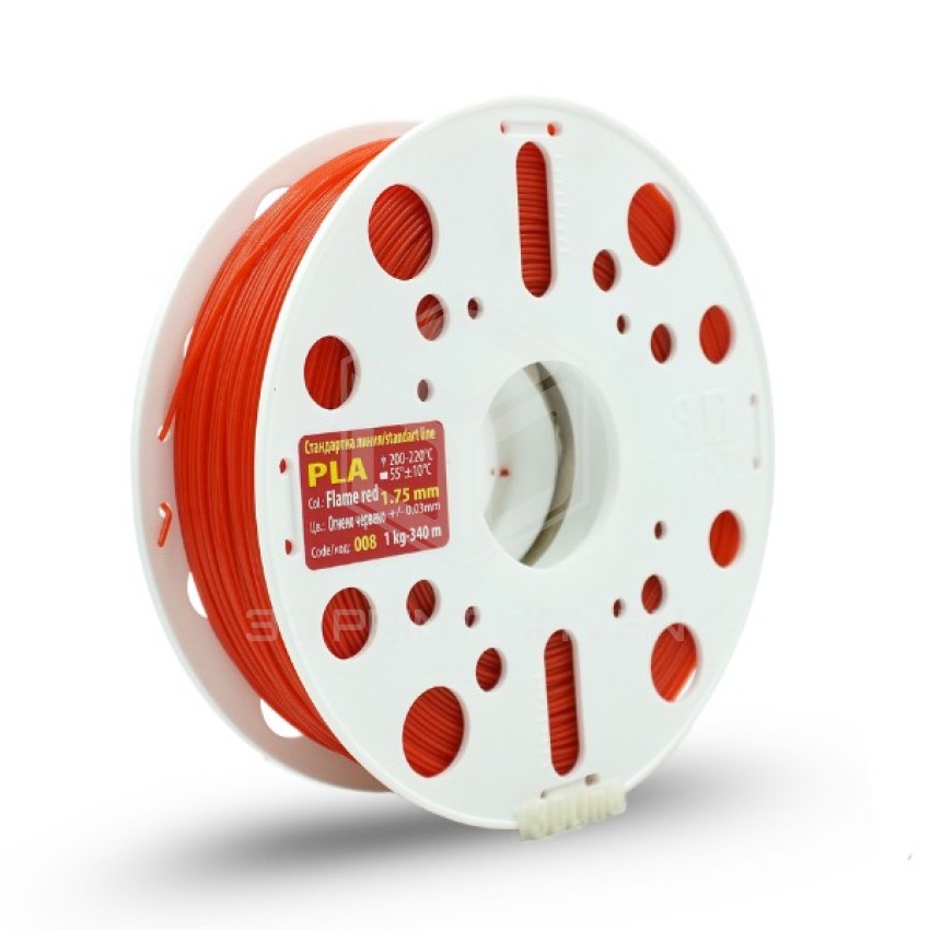 3DLine - PLA - Произведено в БГ, Цвят: Огнено червено