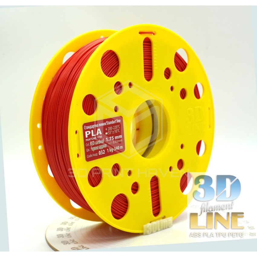3DLine - PLA - Произведено в БГ, Цвят: Червено кардинал