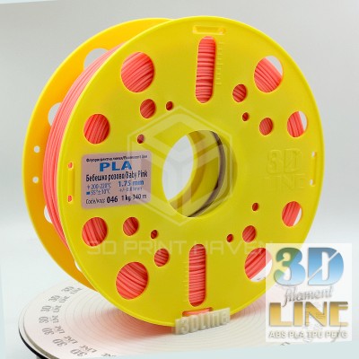 3DLine - PLA - Произведено в БГ, Цвят: Бебешко розово
