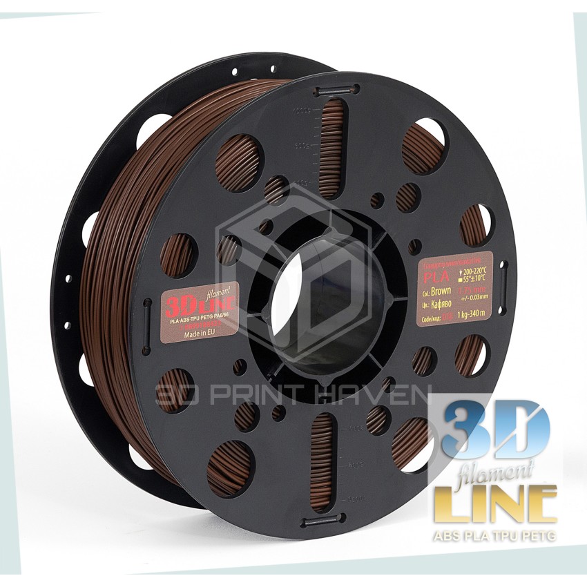 3DLine - PLA - Произведено в БГ, Цвят: Кафяво