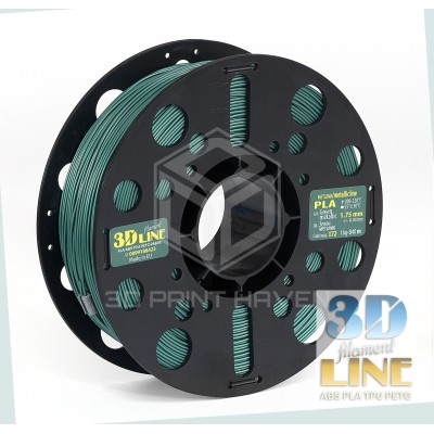 3DLine - PLA - Произведено в БГ, Цвят: Зелен металик