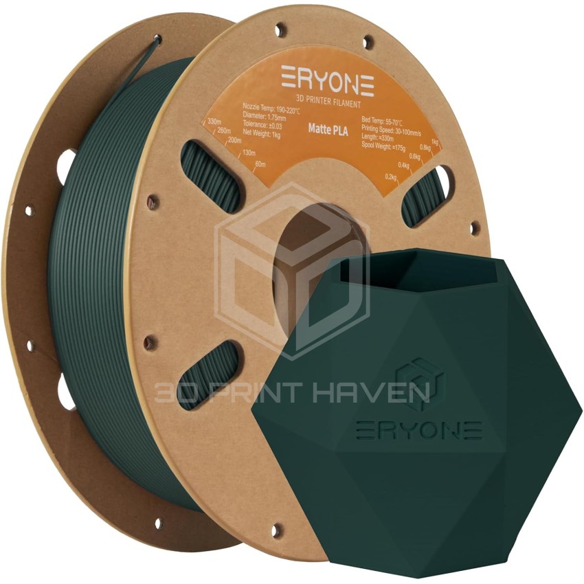 Eryone PLA Matte, Цвят: Black Forest Green