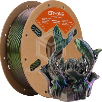 Eryone PLA Burnt Titanium Rainbow, Цвят: Wormhole