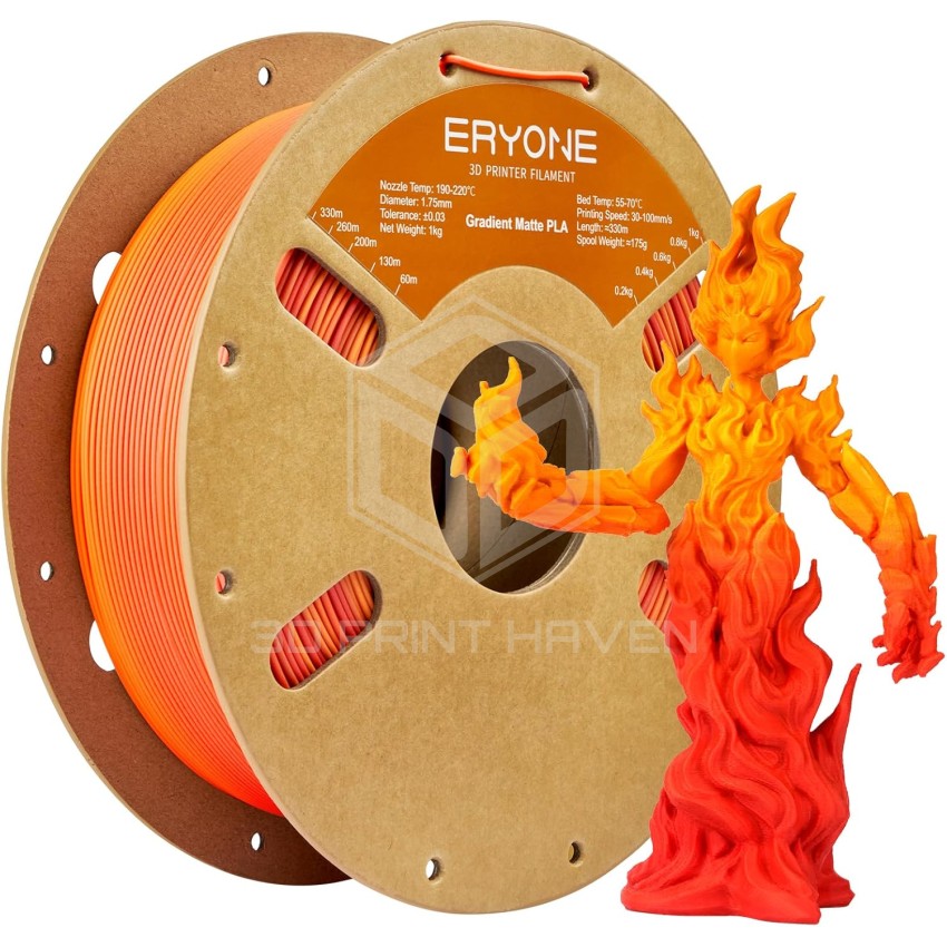 Eryone PLA Matte Gradient Rainbow, Цвят: Maple Leaf