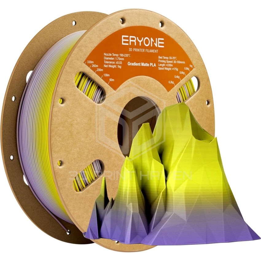 Eryone PLA Matte Gradient Rainbow, Цвят: Granite