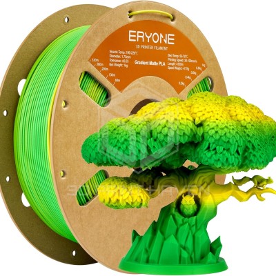 Eryone PLA Matte Gradient Rainbow, Цвят: Shire