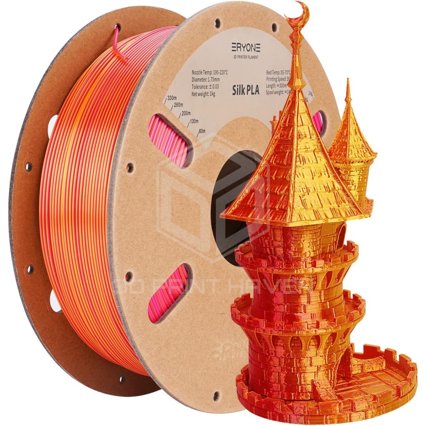 Eryone PLA Dual Color Silk, Цвят: Red - Gold