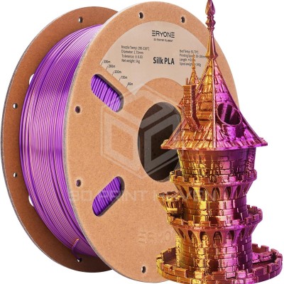 Eryone PLA Dual Color Silk, Цвят: Gold - Purple