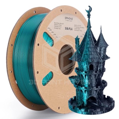 Eryone PLA Dual Color Silk, Цвят: Emerald Green - Black