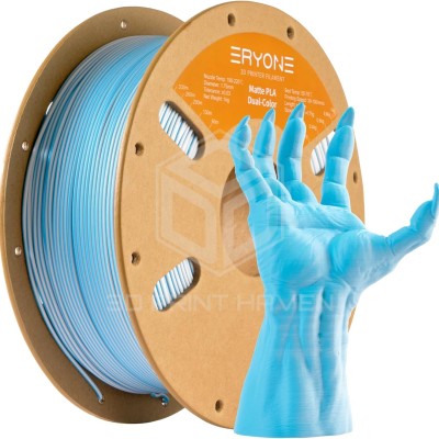 Eryone PLA Dual Color Matte, Цвят: Blue - White