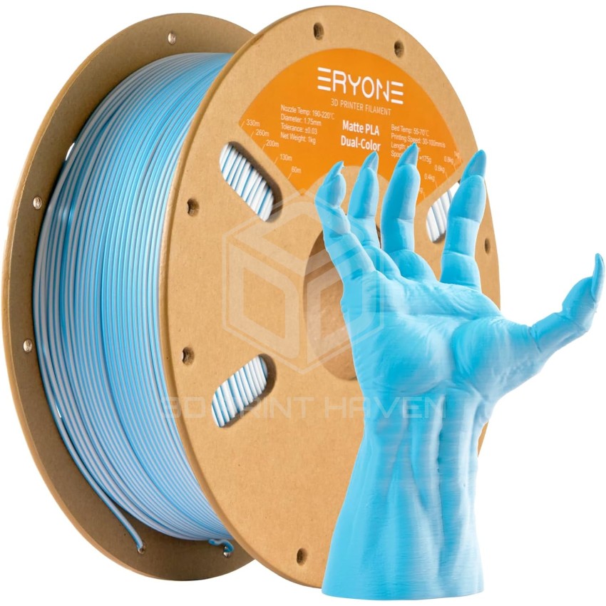 Eryone PLA Dual Color Matte, Цвят: Blue - White