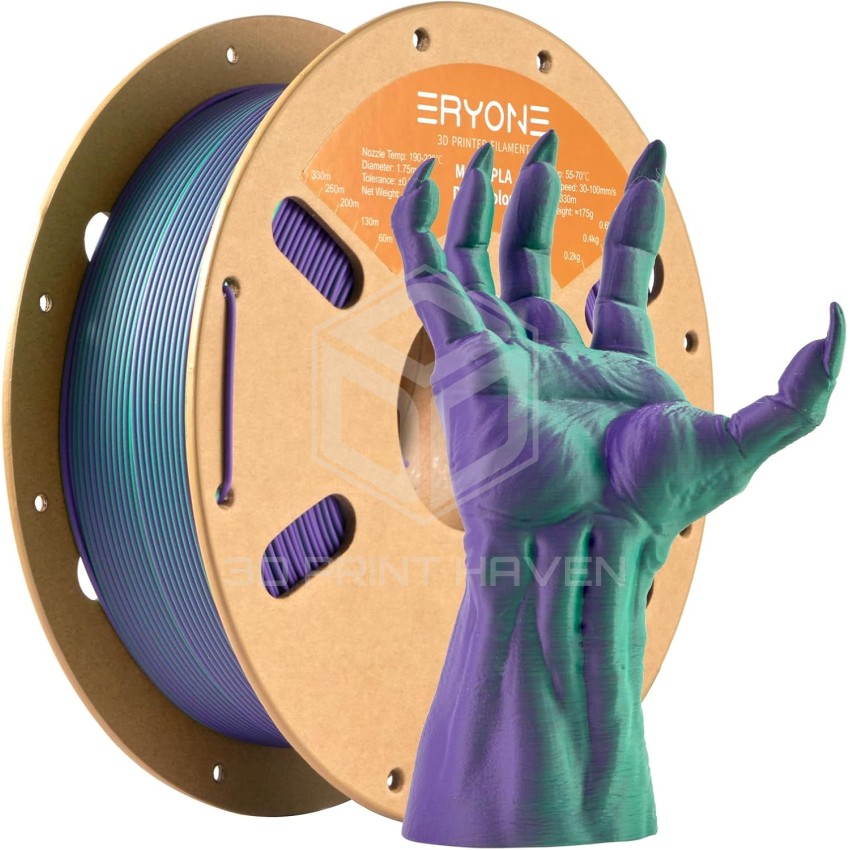 Eryone PLA Dual Color Matte, Цвят: Green - Purple