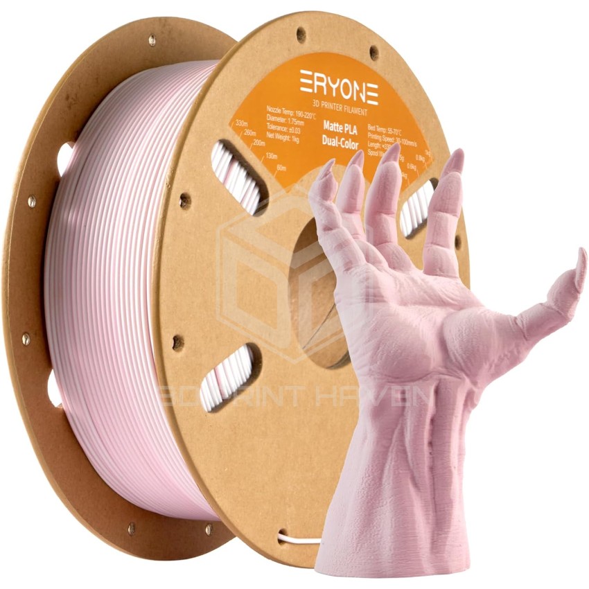 Eryone PLA Dual Color Matte, Цвят: Pink - White