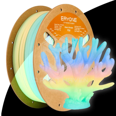 Eryone PLA Glow in The Dark - Luminous, Цвят: Neon Rainbow
