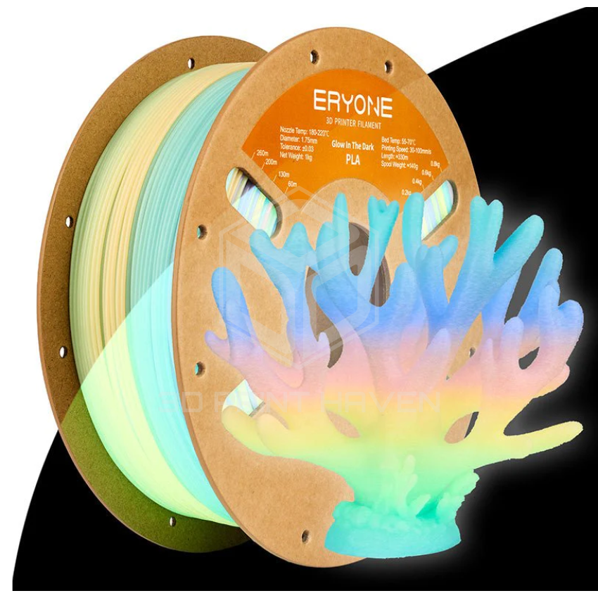Eryone PLA Glow in The Dark - Luminous, Цвят: Neon Rainbow