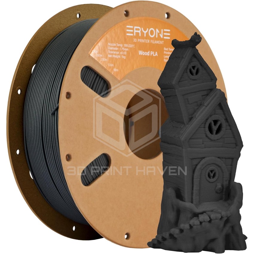 Eryone PLA Wood, Цвят: Charcoal Grey