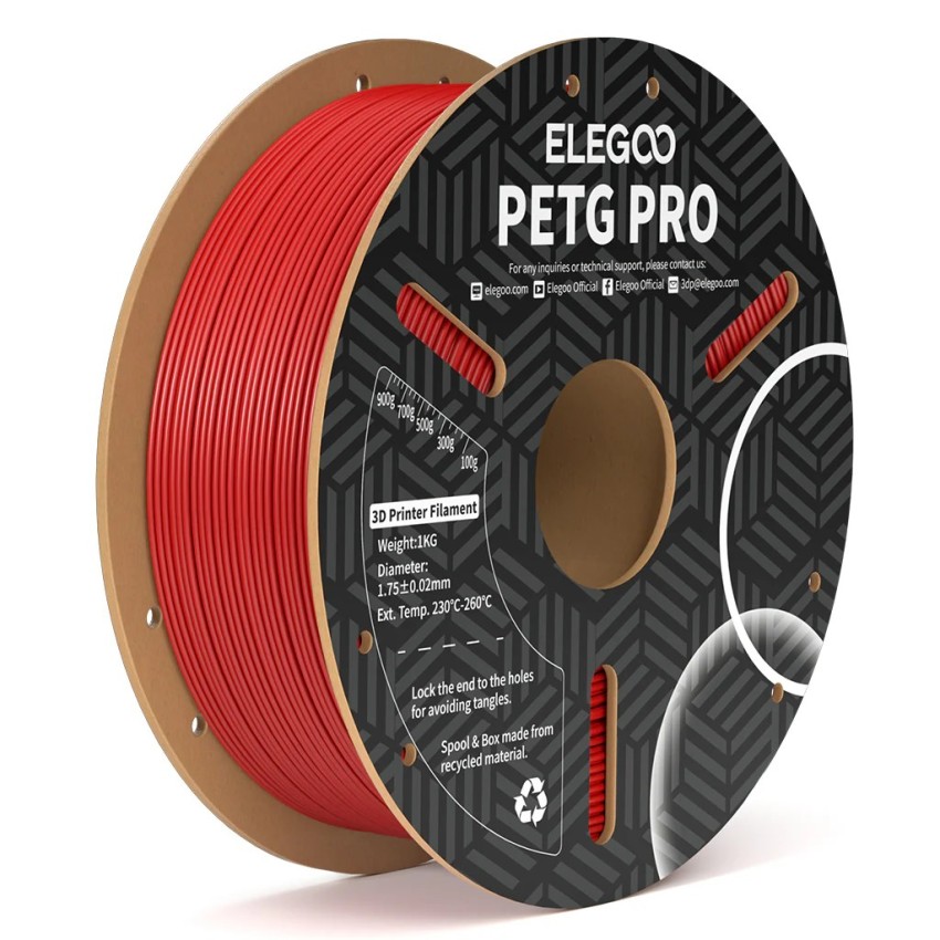 ELEGOO PETG PRO, Цвят: Red