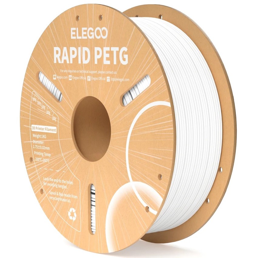 ELEGOO PETG RAPID, Цвят: White