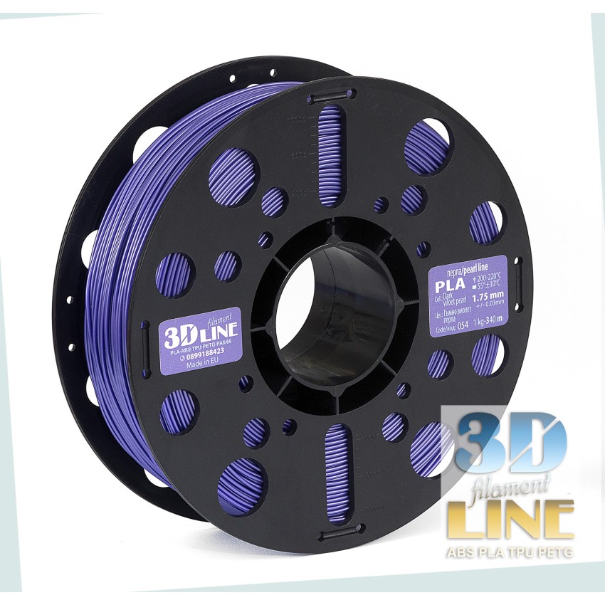 3DLine - PLA - Произведено в БГ, Цвят: Тъмно виолетова перла