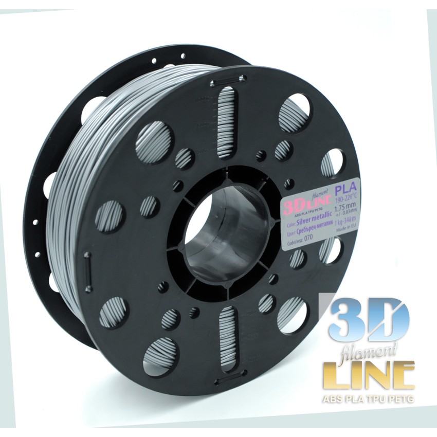 3DLine - PLA - Произведено в БГ, Цвят: Сребърен металик