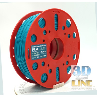 3DLine - PLA - Произведено в БГ, Цвят: Водно синьо