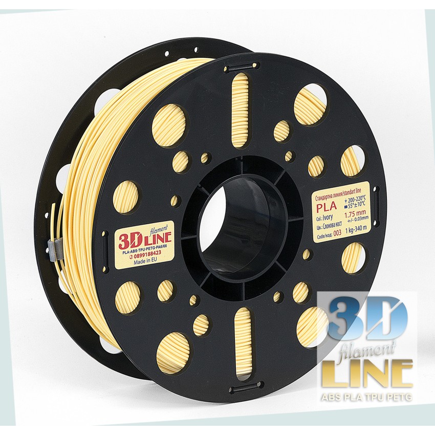 3DLine - PLA - Произведено в БГ, Цвят: Слонова кост