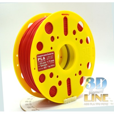 3DLine - PLA - Произведено в БГ, Цвят: Червено кардинал