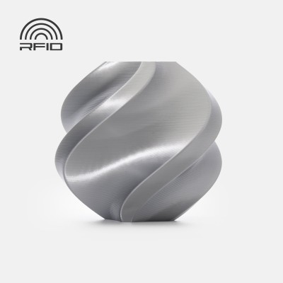 Bambu Lab PLA Silk+, Цвят: Silver - Refill