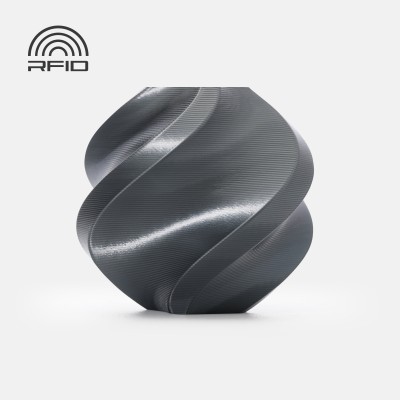 Bambu Lab PLA Silk+, Цвят: Titan Gray - Refill