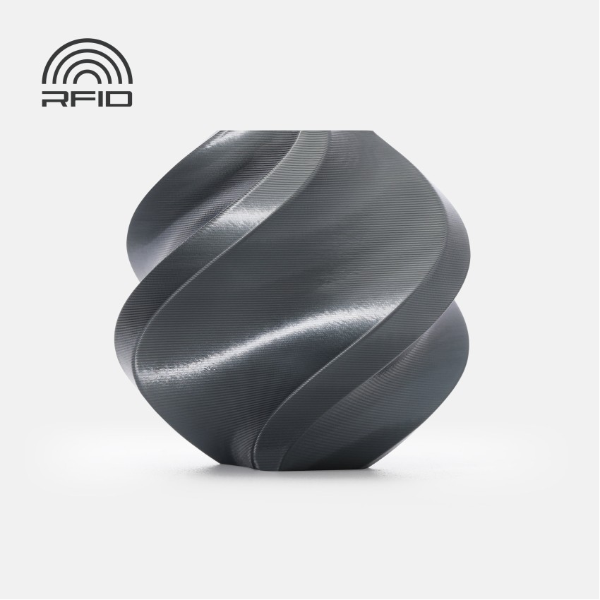 Bambu Lab PLA Silk+, Цвят: Titan Gray - Refill