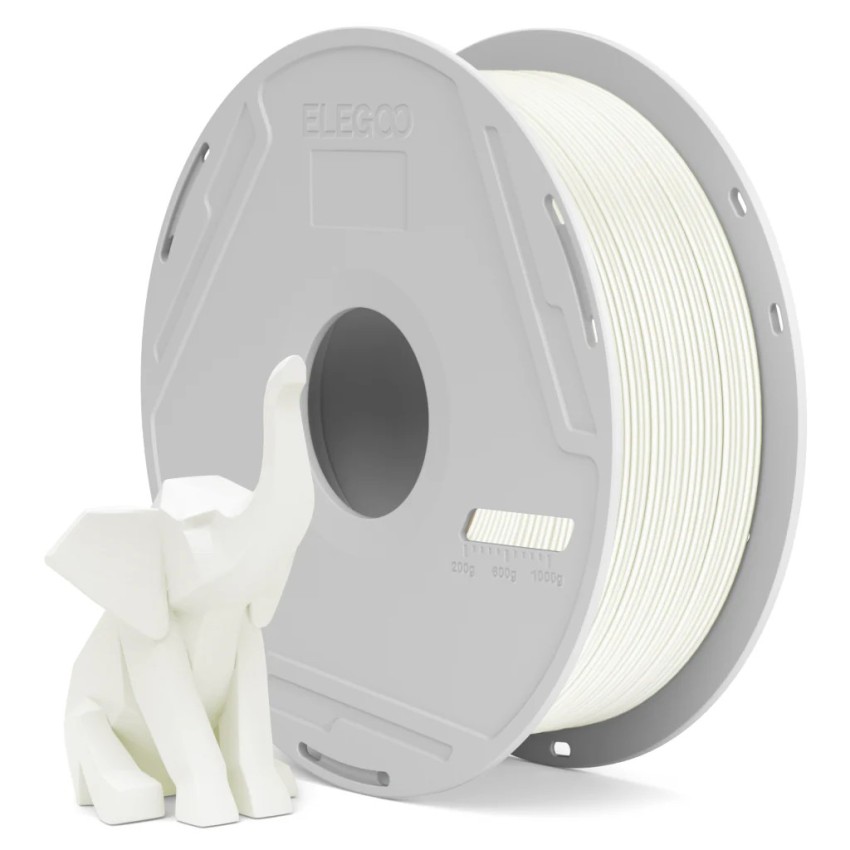 ELEGOO PLA Basic, Цвят: White - With Spool