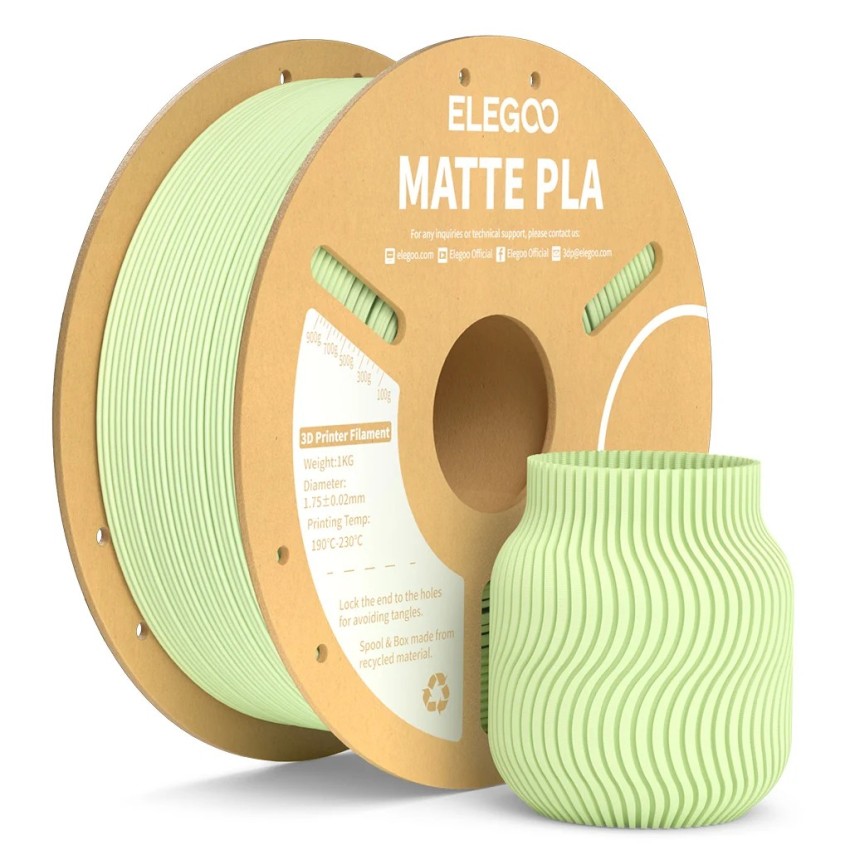 Elegoo PLA Matte, Цвят: Mint Green