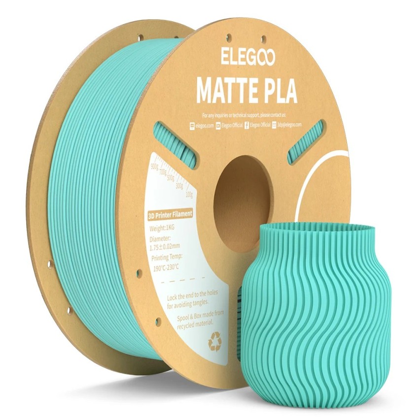 Elegoo PLA Matte, Цвят: Teal Green