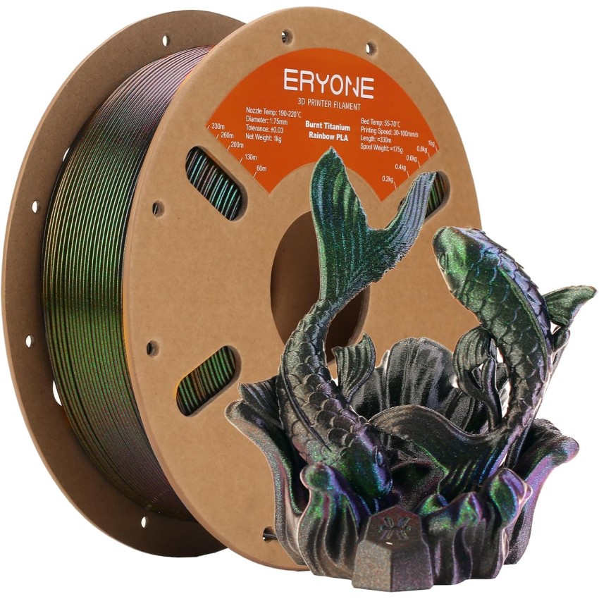 Eryone PLA Burnt Titanium Rainbow, Цвят: Wormhole