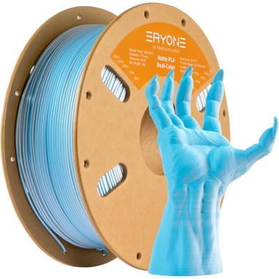 Eryone PLA Dual Color Matte, Цвят: Blue - White