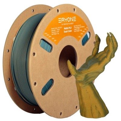 Eryone PLA Dual Color Matte, Цвят: Dusty Blue - Mustard Yellow