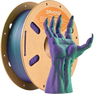 Eryone PLA Dual Color Matte, Цвят: Green - Purple