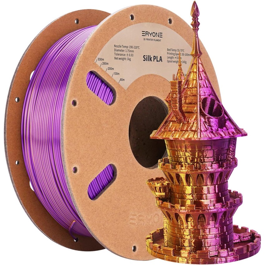 Eryone PLA Dual Color Silk, Цвят: Gold - Purple