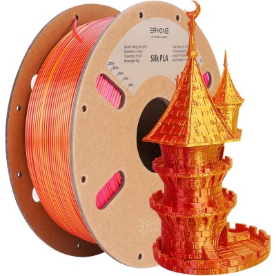 Eryone PLA Dual Color Silk, Цвят: Red - Gold