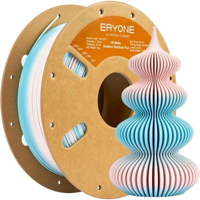 Eryone PLA Matte Hyper Speed Gradient Rainbow, Цвят: Cotton Candy