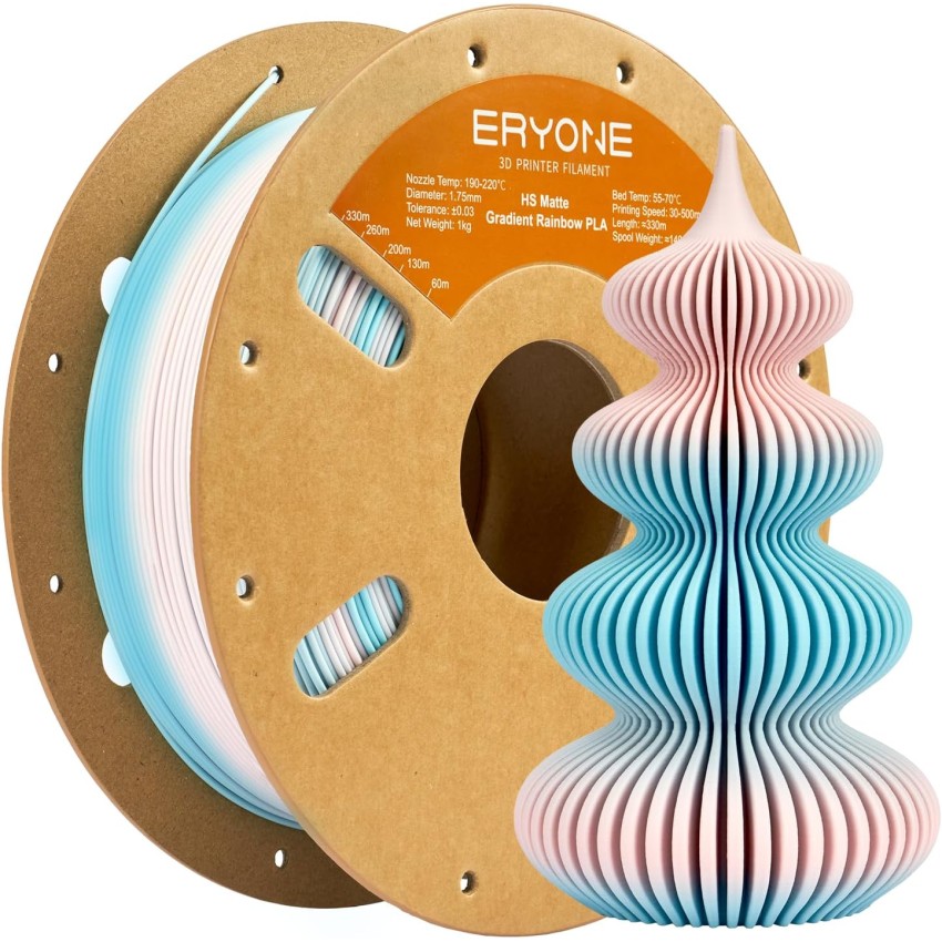 Eryone PLA Matte Hyper Speed Gradient Rainbow, Цвят: Cotton Candy