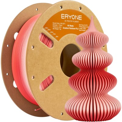 Eryone PLA Matte Hyper Speed Gradient Rainbow, Цвят: Red Velvet