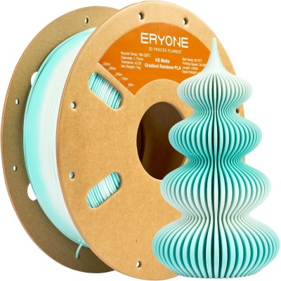Eryone PLA Matte Hyper Speed Gradient Rainbow, Цвят: Snowfield