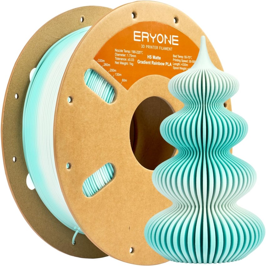 Eryone PLA Matte Hyper Speed Gradient Rainbow, Цвят: Snowfield